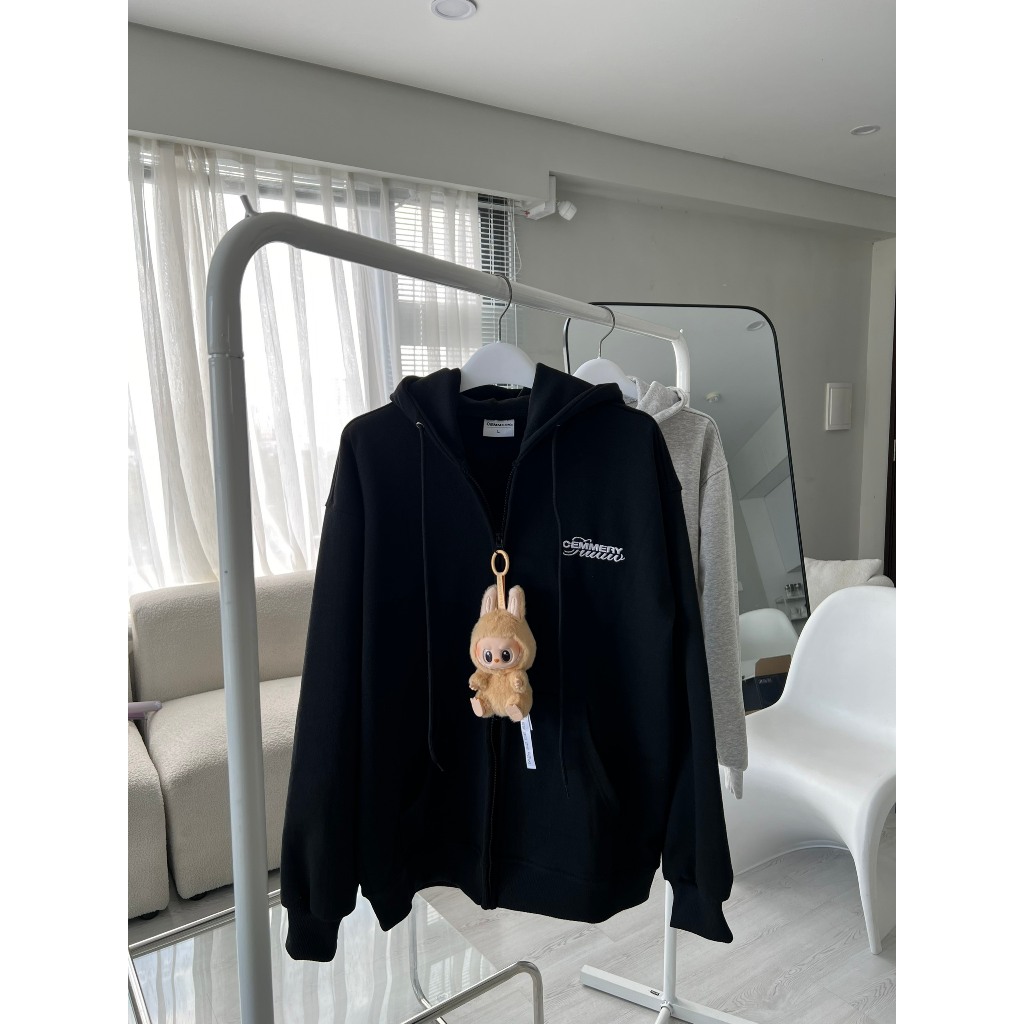 Hoodie CEMMERY Local Brand Chính Hãng Fleece Hoodie Nỉ Chân Cua Khóa Kéo 2 Đầu 2 Màu