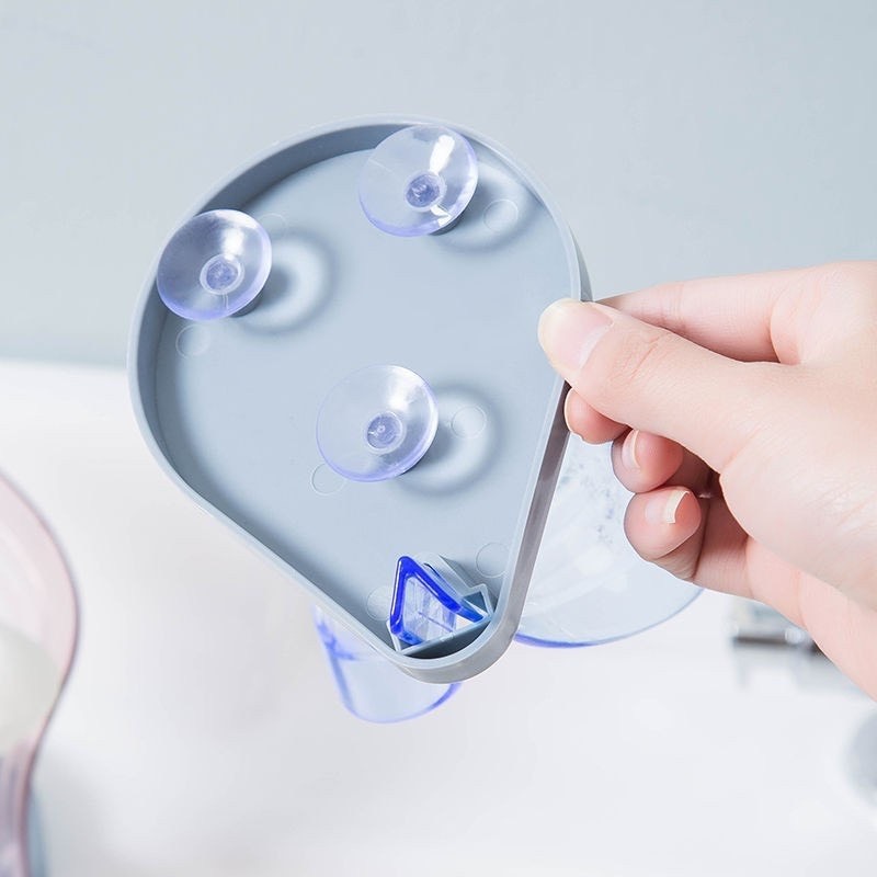 Giá để xà phòng hình chiếc lá chống trượt kèm nút hít chân không / Giá để đồ rửa chén bát