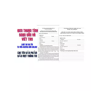 Đơn ly hôn thuận tình viết tay & soạn sẵn 4 bản