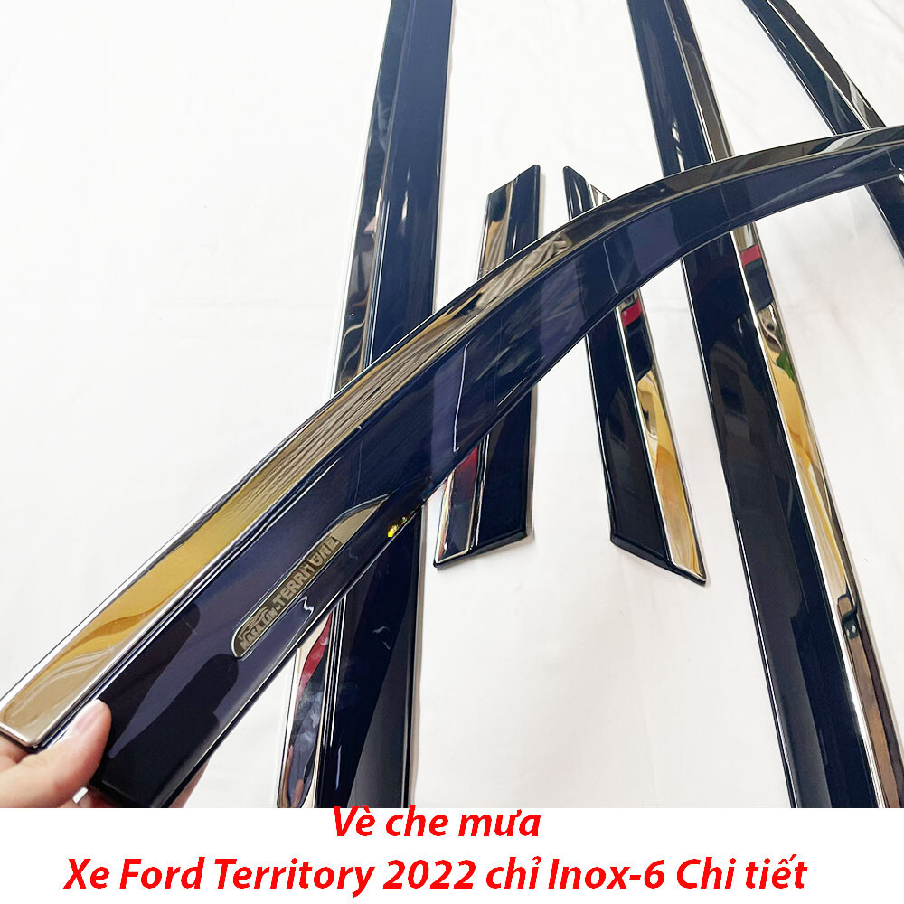Vè che mưa xe Ford Territory 2022 - HIỆN NAY Chỉ INOX 6 chi tiết cao cấp