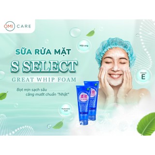 [DATE 20/04/2026] Sữa Rửa Mặt Tạo Bọt Mịn Làm Sạch Sâu S Select Nhật Bản (150g)
