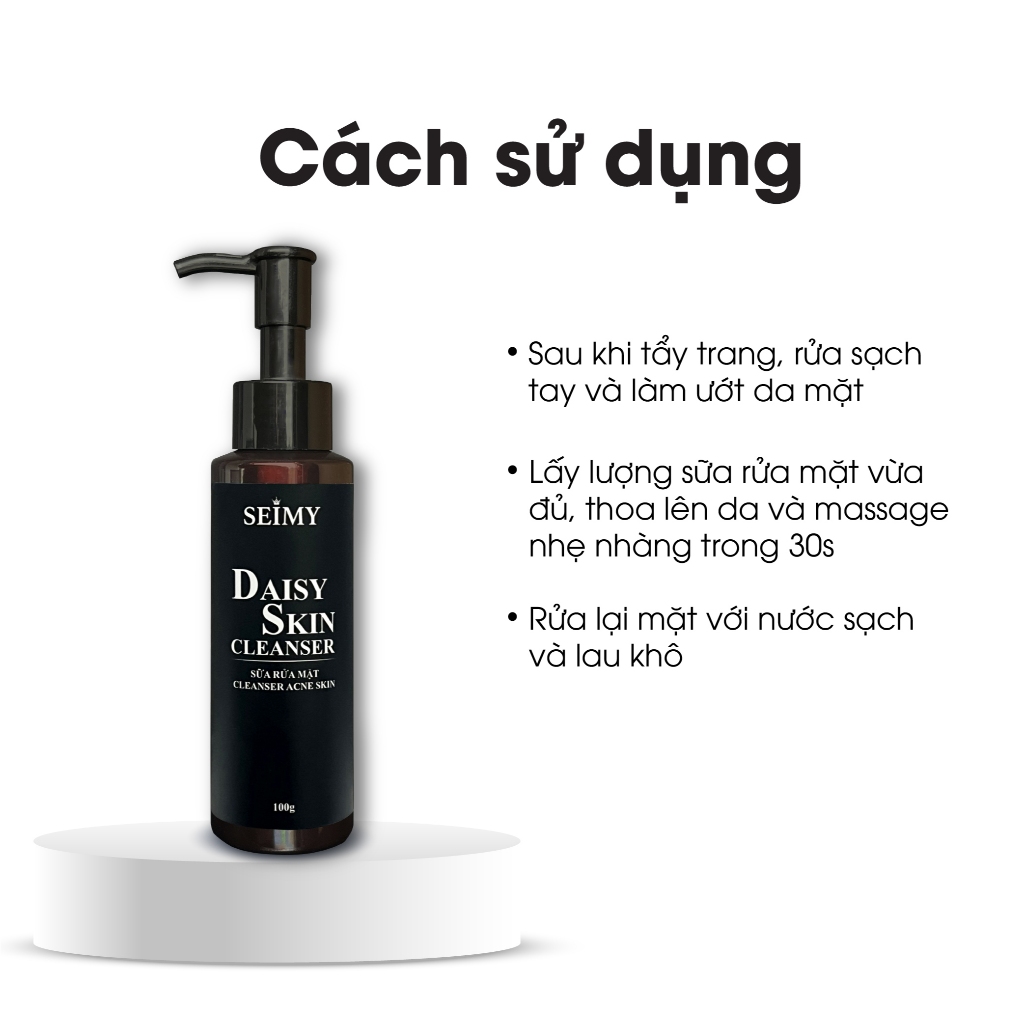 Ảnh Combo Serum Giảm Mụn 10ml và Sữa rửa mặt Seimy 100ml 4