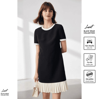 Váy suông đuôi cá xếp ly phối trắng cao cấp LUST chất liệu dày dặn Y563