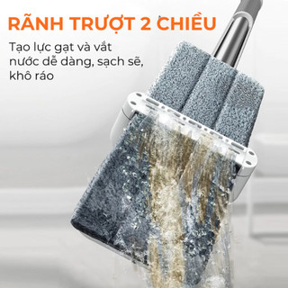 SAMONO Cây Lau Nhà Tự Vắt Thông Minh Bonbox BCT701 Đầu Xoay 360 Độ Linh Hoạt, Chổi Lau Nhà Tự Vắt Lau Sạch Mọi Góc