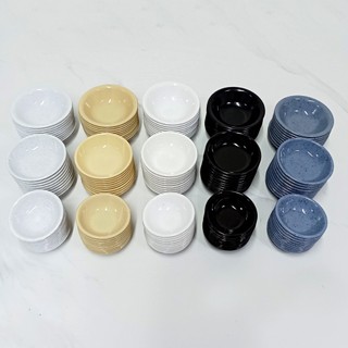 [Kho Sỉ] Combo 10 chén chấm nước tương, nước mắm, gia vị nhựa melamine nhựa cứng, khó bể nhiều màu.