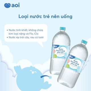 Mua combo 6 chai nước Aoi pha sữa an toàn cho bé, không chứa kim loại nặng và Flo, Clo