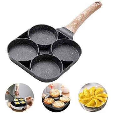 Chảo ngăn chống dính 4 ô tiện lợi -chảo chống dính 3 ô- Chảo Chiên Trứng 4 Ngăn Chống Dính