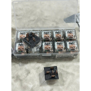 Hộp 10 Rơ le 4 chân, 5 chân trong, vuông Max-100A 12v 24v.