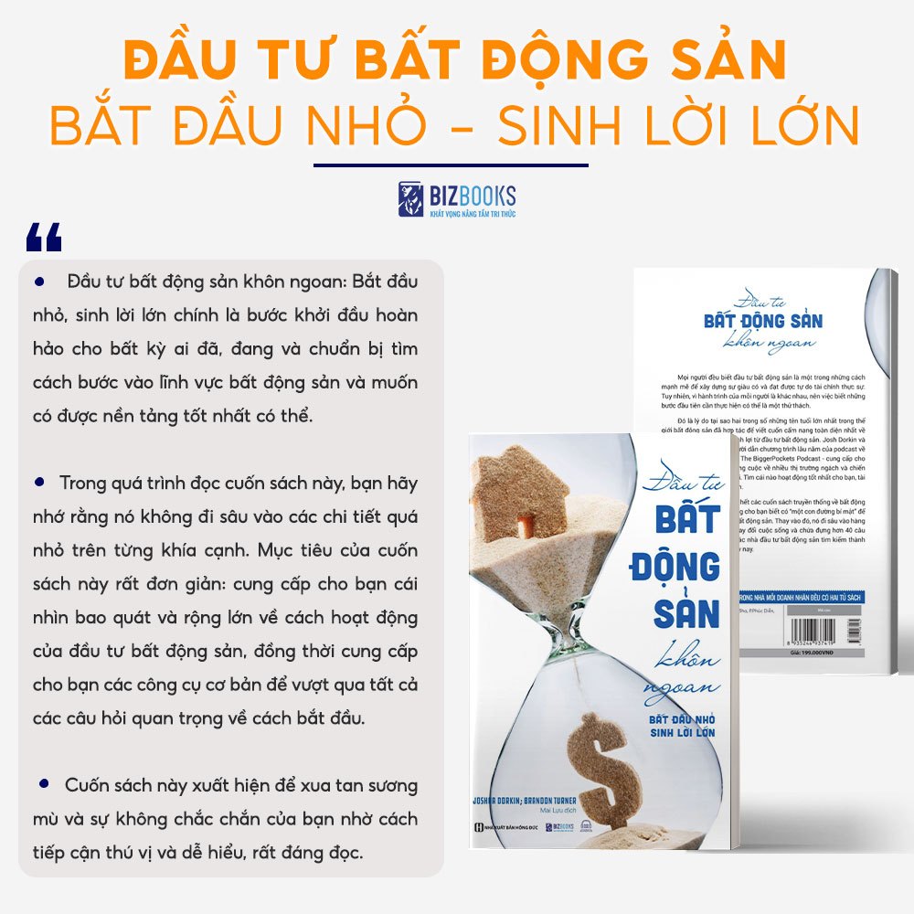 Đầu Tư Bất Động Sản Khôn Ngoan: Bắt Đầu Nhỏ, Sinh Lời Lớn - Sách Kinh Doanh Kinh Tế