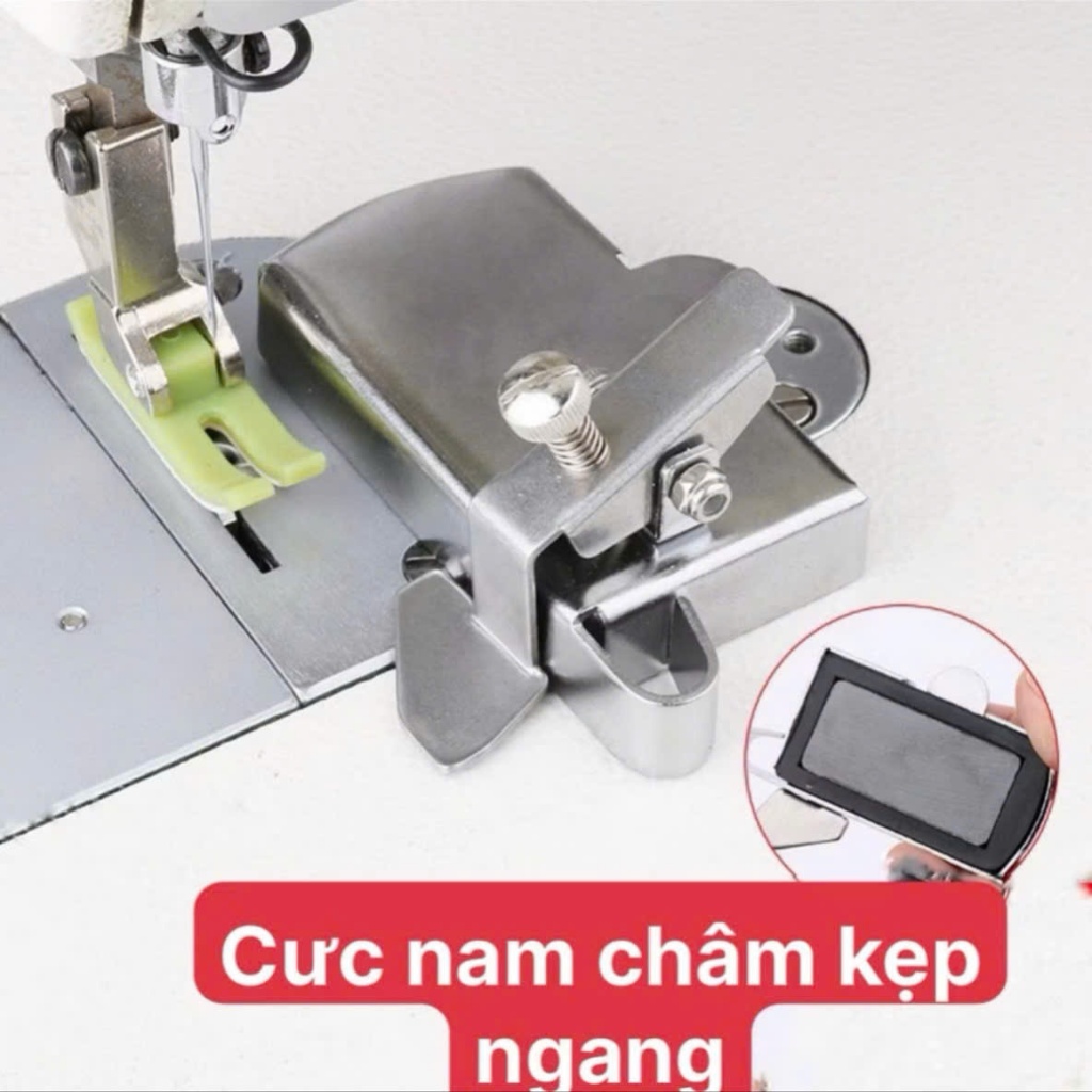 Cữ Nam Châm Ngắn Mẫu Mới Kẹp Ngang Đuôi Cong - Căn Thẳng, Căn Lề Đường May (1 Cái)