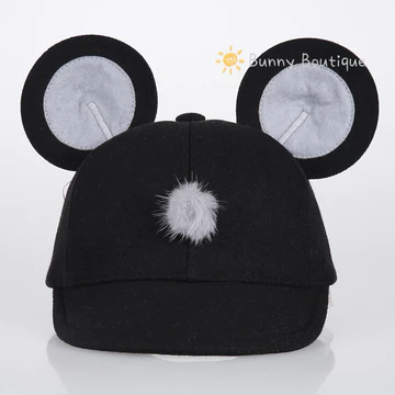 Mũ hình tai chuột mickey Mũ nón trẻ em mũ bé trai mũ bé gái mũ lưỡi trai có 2 tai
