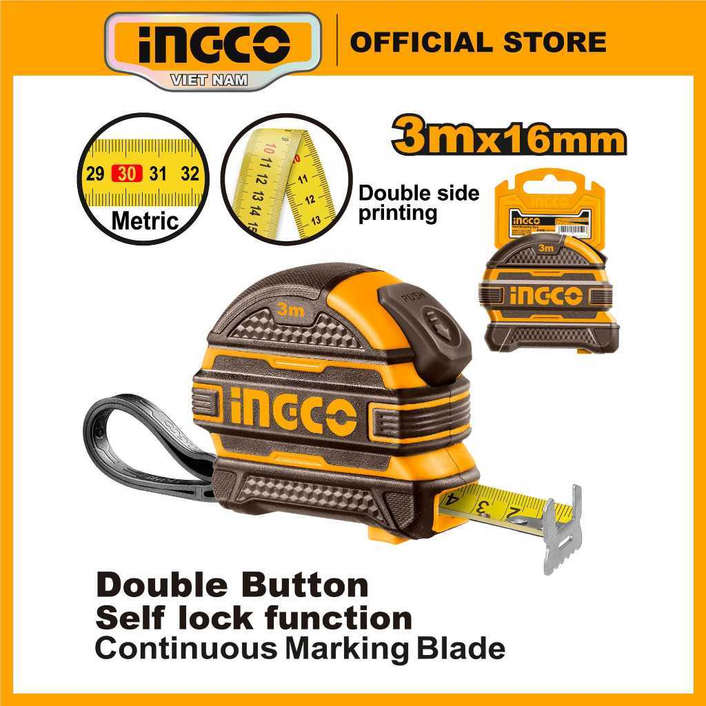 Ảnh Thước cuộn thép đo tự hãm 3m, 5m, 8m, 10m INGCO HSMT081025-1 | HSMT08825-1  | HSMT08525-1 | HSMT08316-1 hệ đo mét (m) 1