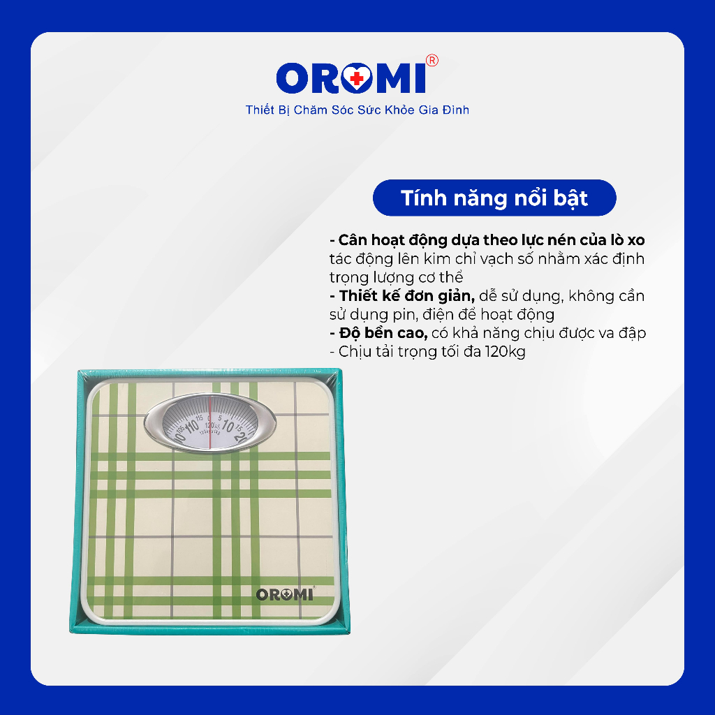 Cân Sức Khỏe OROMI BR9015B - Cân Cơ Học Lò Xo