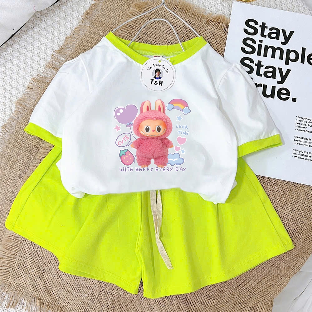 [8-40Kg] Bộ đồ bé gái HOT TREND chất vải dày mịn thoáng mát được các bé yêu thích BGM16