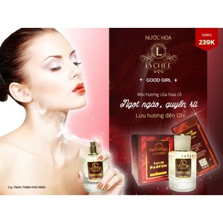 Nước hoa LyChee Luxury Tinh Dầu Pháp 50ml . Lưu hương trên 8h .Có 6 Hương khách Lựa Chọn