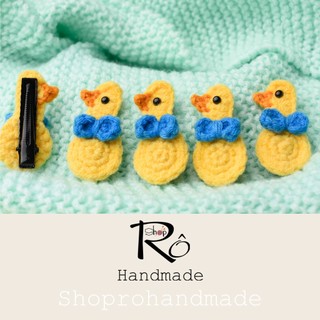 Kẹp tóc con vịt đáng yêu cho nữ và bé gái 4cm |Cặp tóc mái mỏ vịt dễ thương |Shop Rô Handmade