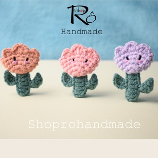 Kẹp tóc hình bông hoa ngộ nghĩnh cho nữ và bé gái 4.5cm |Cặp tóc mái dễ thương |Shop Rô Handmade