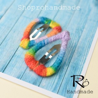 Kẹp tóc mái hình ngôi sao năm cánh cho bé gái 3cm |Cặp tóc trái tim nhiều màu |Shop Rô Handmade