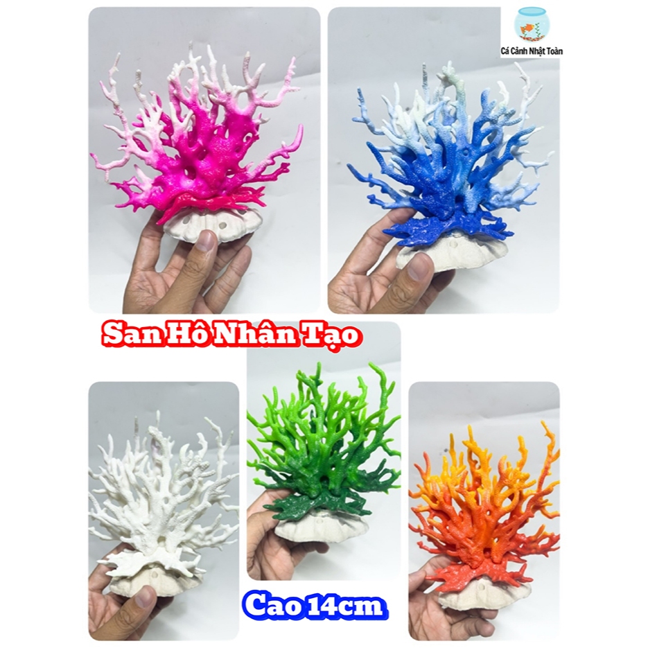 SAN HÔ NHÂN TẠO TRANG TRÍ HỒ CÁ, NON BỘ CAO 14CM