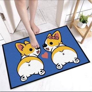 Thảm lau chân, thảm chùi chân nhà bếp bali đế cao su chống trơn trượt 40x60cm