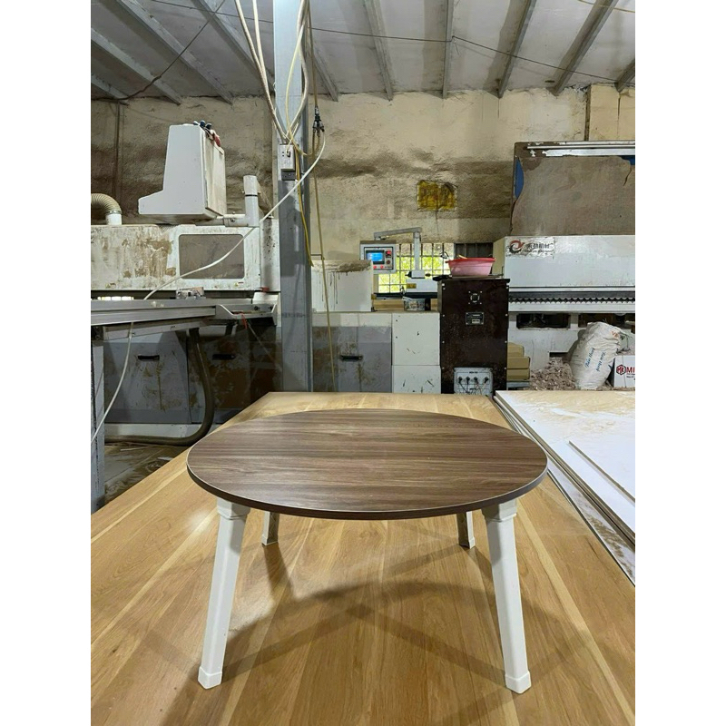 Bàn trà tròn sofa, bàn tròn cafe ngồi bệt chân gỗ tự nhiên tiện ích