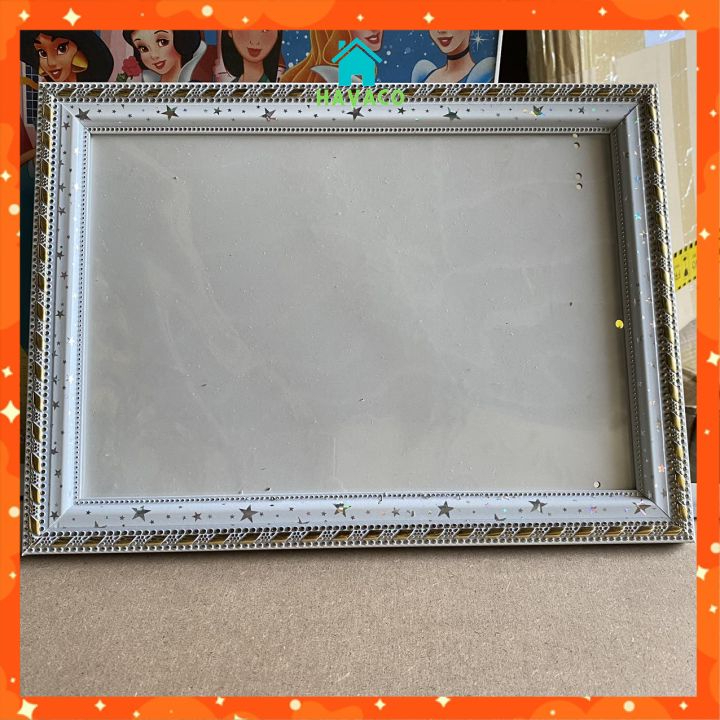 Khung ảnh bằng khen trang trí đẹp viền trắng A4 21x30 ảnh trang trí giá rẻ