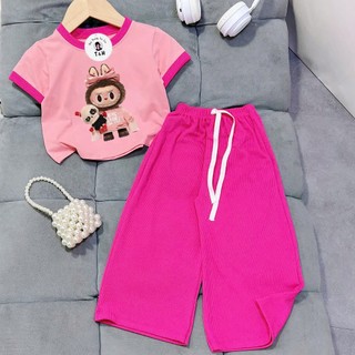 [8-40Kg] Bộ đồ bé gái in hình HOT TREND chất vải dày mịn thoáng mát được các bé yêu thích BGM32