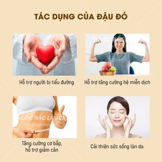 Đậu đỏ hạt nhỏ 100g, đỗ đỏ, hạt đều, bở, dùng nấu chè, nấu cháo, nấu sữa hạt, làm bánh