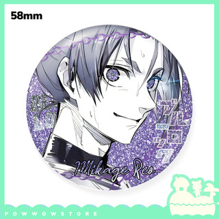 [Sẵn VN] Huy Hiệu Pin Ghim Dạng Tròn 58mm Cài Áo / Túi / Balo Màn PE Nhũ Bạc Anime Manga Blue Lock Face