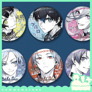[Sẵn VN] Huy Hiệu Pin Ghim Dạng Tròn 58mm Cài Áo / Túi / Balo Màn PE Nhũ Bạc Anime Manga Blue Lock Face