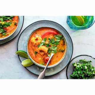 Hộp Tom Yum Nước Cốt Dừa 2 trong 1 hiệu Lobo. Tomyum Creamed Coconut --> Tom Yum hộp giấy 2:1