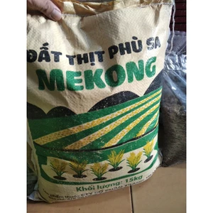 Đất Thịt Phù Sa hữu cơ trồng cây MeKong bao 15kg: Trồng các loại rau, hoa quả sạch, làm vườn - tự nhiên không hóa chất