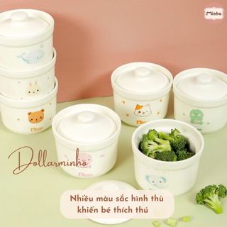 Hũ sứ đựng đồ ăn dặm cho bé phong cách Hàn Quốc ( số lượng 1c)