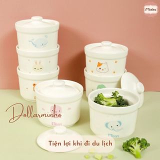 Hũ sứ đựng đồ ăn dặm cho bé phong cách Hàn Quốc ( số lượng 1c)