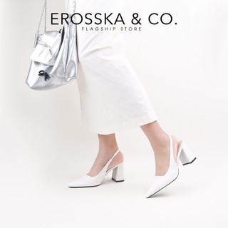 Erosska - Giày cao gót nữ mũi nhọn kiểu dáng thanh lịch sang trọng cao 8cm màu đen - EH045