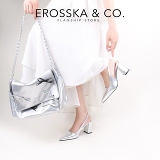 Erosska - Giày cao gót nữ mũi nhọn kiểu dáng thanh lịch sang trọng cao 8cm màu đen - EH045