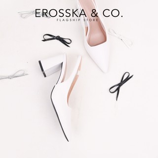 Erosska - Giày cao gót nữ mũi nhọn kiểu dáng thanh lịch sang trọng cao 8cm màu đen - EH045