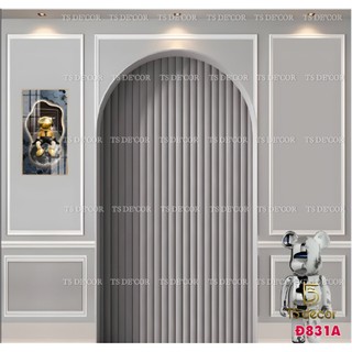 Phông nền Livestream và Chụp Ảnh 3D 5D Màu Xám Vòm Xám cho Shop Thời Trang, Spa, Mỹ Phẩm, Naill....