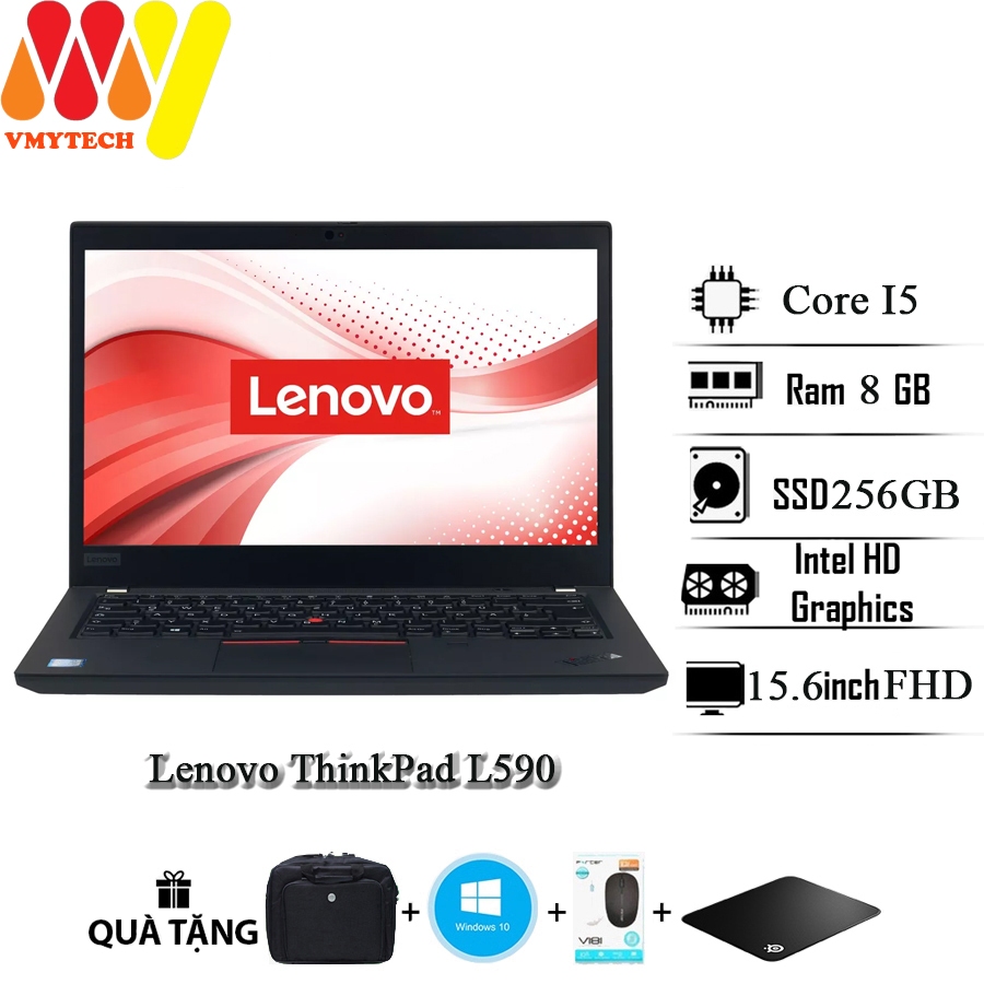 Laptop Lenovo Thinkpad L590, Core i5-8265U, Ram 8GB, SSD 256GB