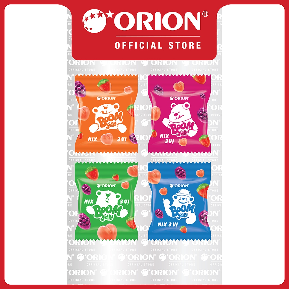 Ảnh Kẹo dẻo Boom Jelly THẠCH Orion MIX VỊ hộp 60 gói (750g) 1
