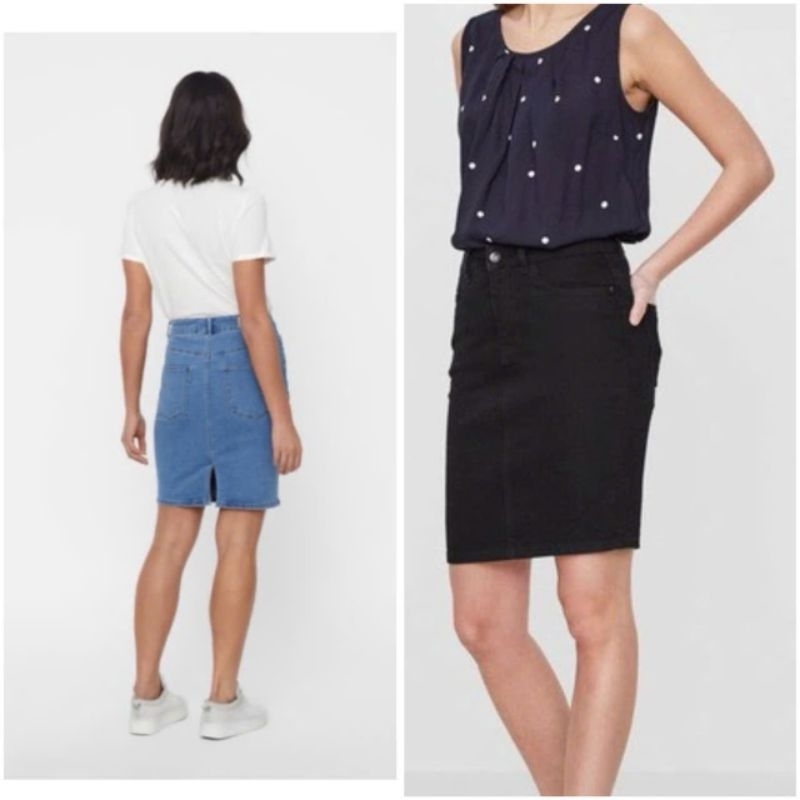 (Sale) Chân váy jean bút chì Vero*Moda bigsize - Cambo dư xịn
