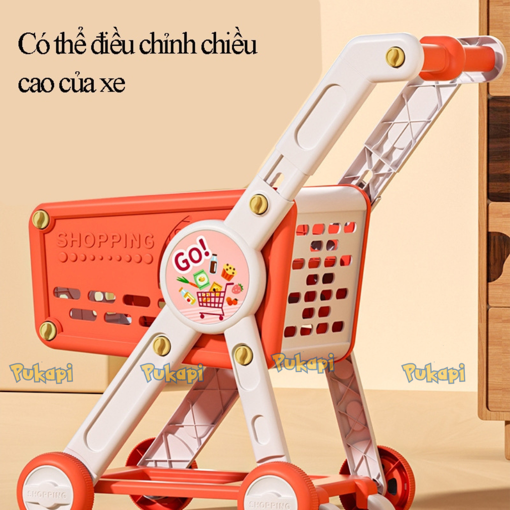 Đồ Chơi Xe Đẩy Siêu Thị Mua Sắm Trái Cây Đồ Chơi Nấu Ăn Nhà Bếp Bán Hàng Siêu Thị Hoa Quả Cho Bé- Đồ Chơi Cho Bé PUKAPI