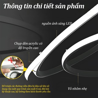 Đèn trần trang trí phong cách hiện đại cho phòng khách Đèn 3 chế độ màu đèn kèm điều khiển từ xa