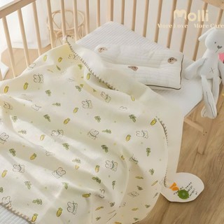 Chăn Đắp Xô 3 Lớp Molli 1mx1,2m Cho Bé Trai & Bé Gái