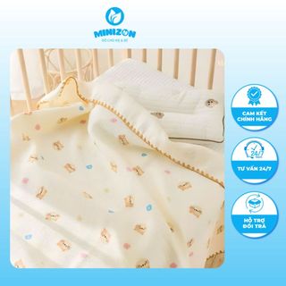Chăn Đắp Xô 3 Lớp Molli 1mx1,2m Cho Bé Trai & Bé Gái