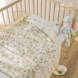 Chăn Đắp Xô 3 Lớp Molli 1mx1,2m Cho Bé Trai & Bé Gái