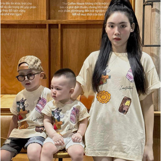 Áo thun phông gia đình bố mẹ trẻ em cao cấp đi chơi du lịch biển local brand unisex loveisland