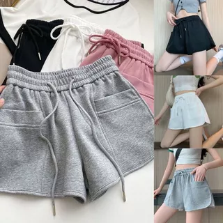 [HÀNG ĐẸP] Quần short nữ,quần đùi nữ thể thao vải da cá thiết kế lưng chun dây rút co giãn vát viền cá tính Q1 SUTANO