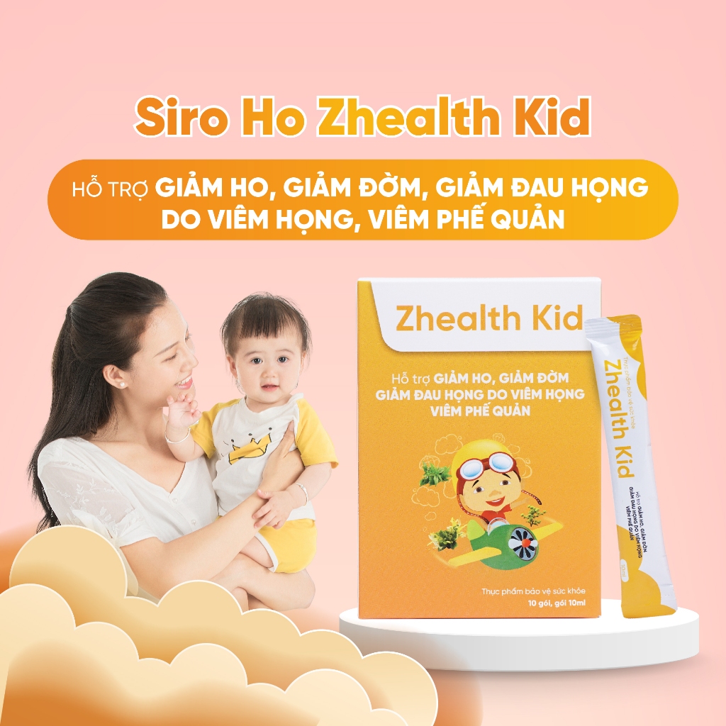 Ảnh Siro ho Zhealth Kid cho trẻ viêm họng, amidan bổ phế, giảm ho long đờm (10 gói x 10ml) 4