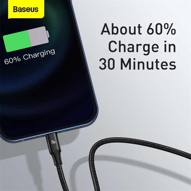 Cáp Dữ Liệu/Sạc Nhanh 20W Baseus 3 Trong 1 Type-C cho tất cả Phone 20W PD Dành Cho Huawei Xiaomi